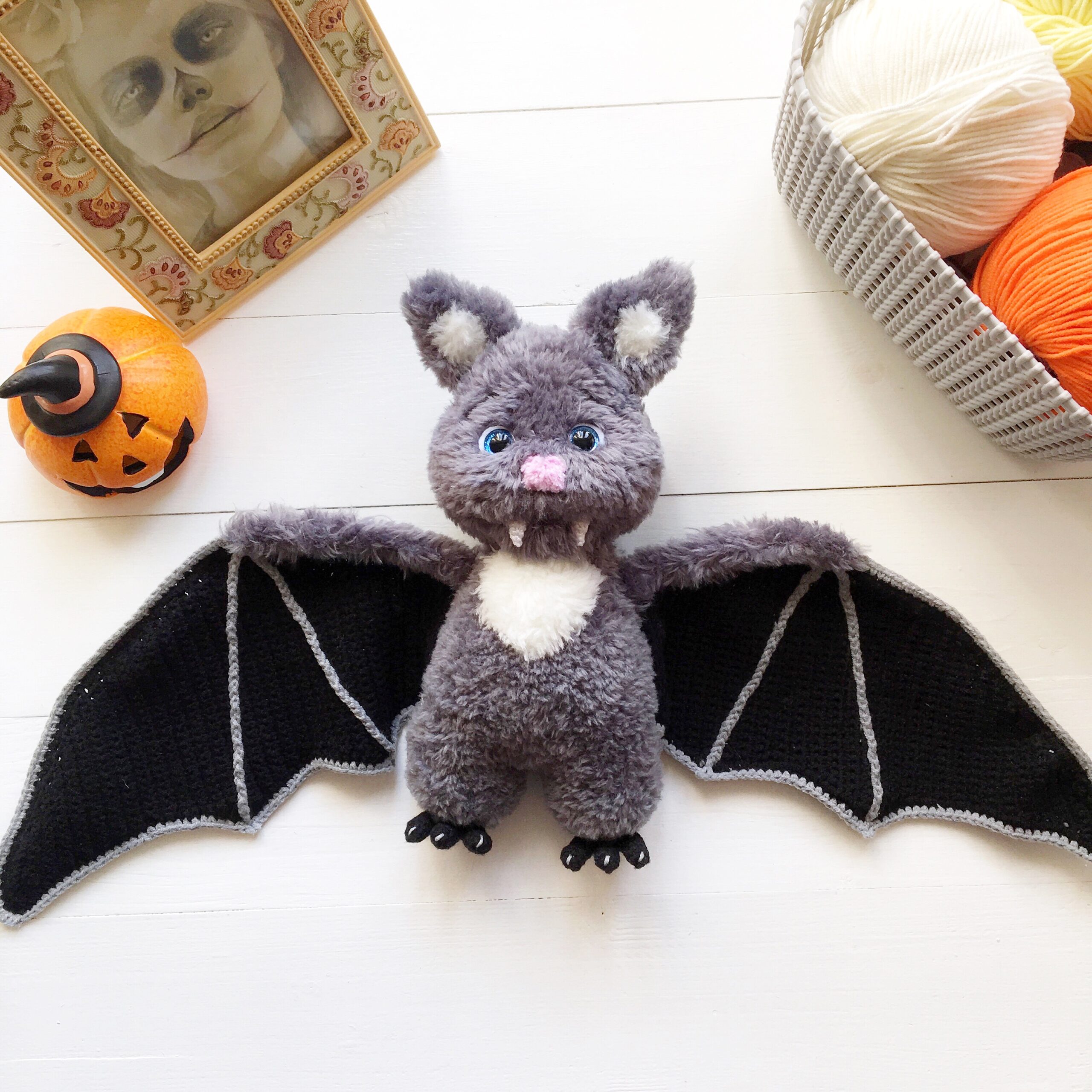 crochet bat plush