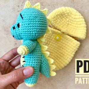 dino crochet pattern amigurumi Fionadolls