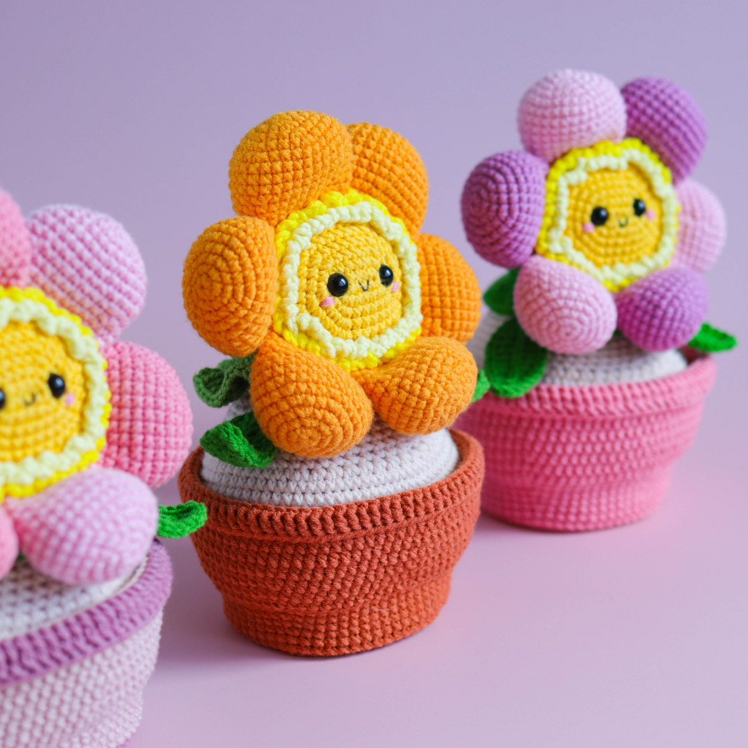 Buy Amigurumi Pattern Flower PDF Crochet Pattern Tutorial Digital