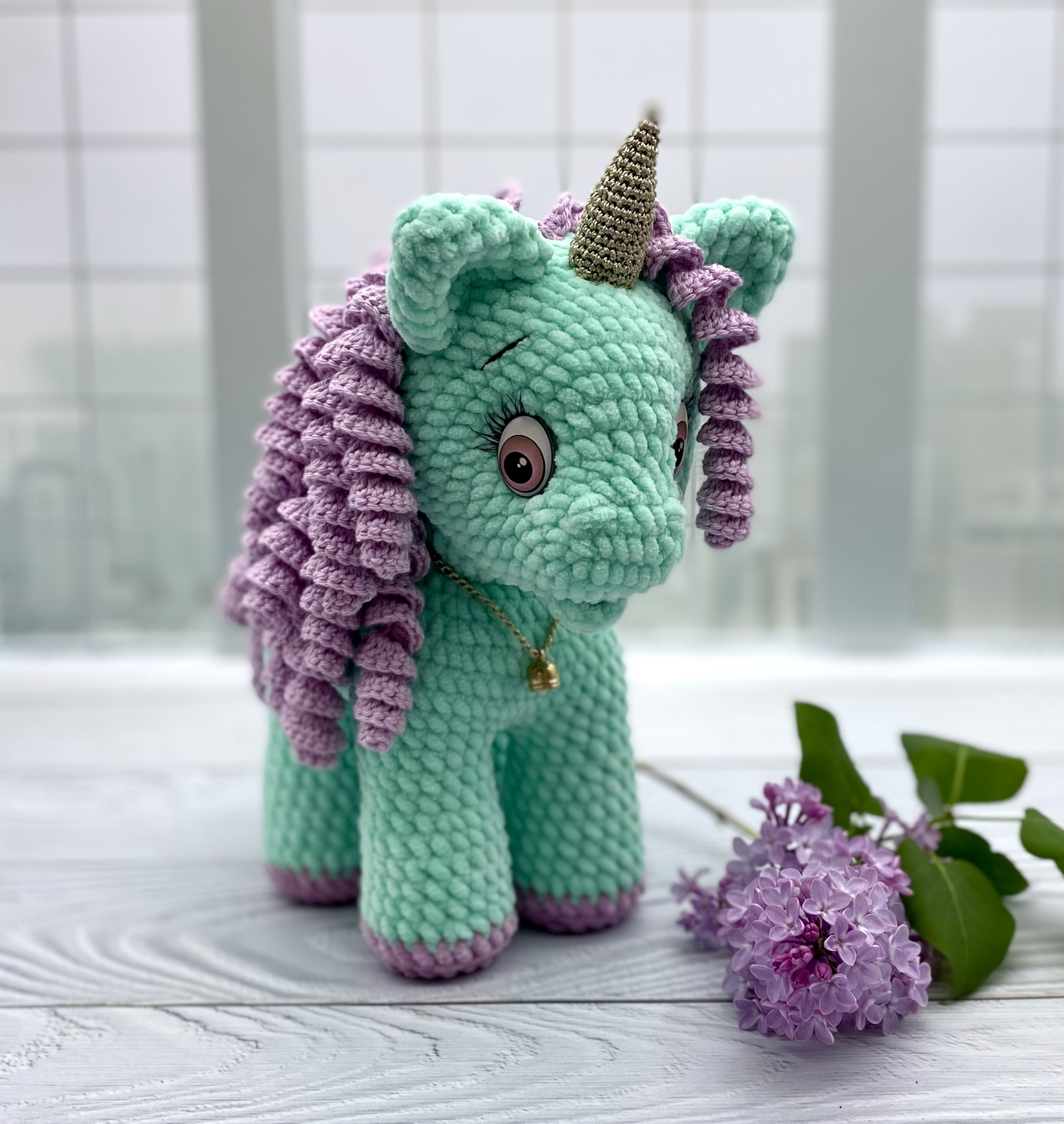 Unicorn Curly Sue crochet pattern in English by Aleniya2