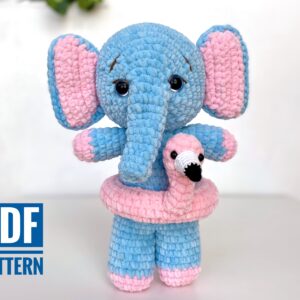 Crochet pattern ELEPHANT amigurumi