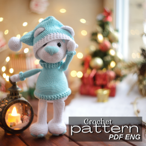 Crochet pattern Christmas white bear ice verma toys patterns