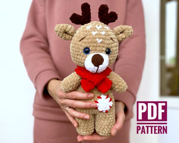 deer crochet pattern amigurumi Fionadolls