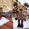 Crochet pattern amigurumi cute elk Reni verma toys patterns