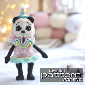 Crochet pattern Circus panda Mia amigurumi verna toys patterns