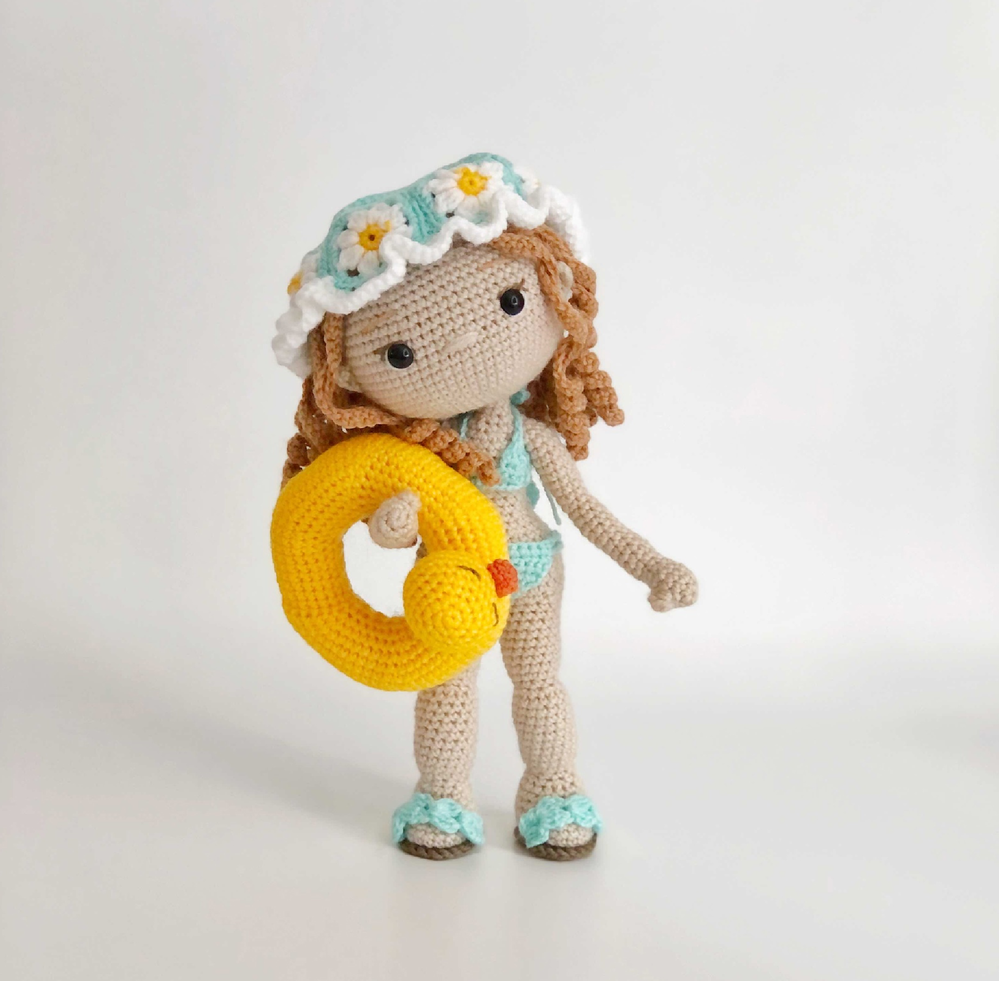 Crochet doll pattern with clothes Nicole in Sea of Joy outfit 5 4 58