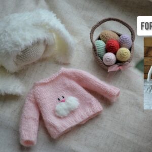 knit clothes bunny