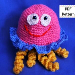 Crochet jellyfish pattern, Jellyfish amigurumi pattern