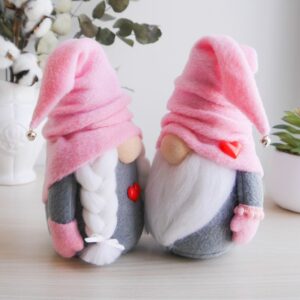 pink gray gnomes busyBeeDollsShop