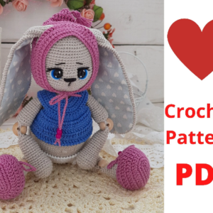 Crochet PATTERN bunny boy in clothes in English