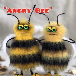 Crochet pattern Angry Bee