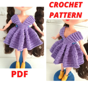 Crochet PATTERN dresses for dolls