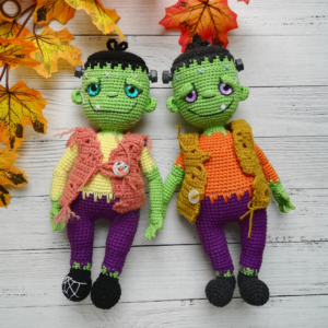 Crochet Halloween doll pattern