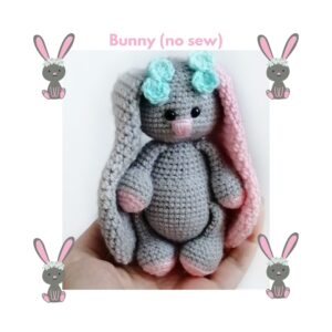 Little bunny crochet pattern (no sew)