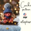 ELEPHANT / Crochet Elephant / amolka_crochet / Daily Doll/ patternsfrombabushka / crochet pattern
