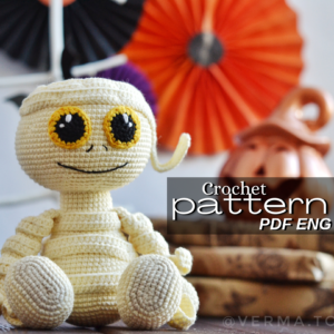 Crochet pattern mummy halloween verma toys patterns