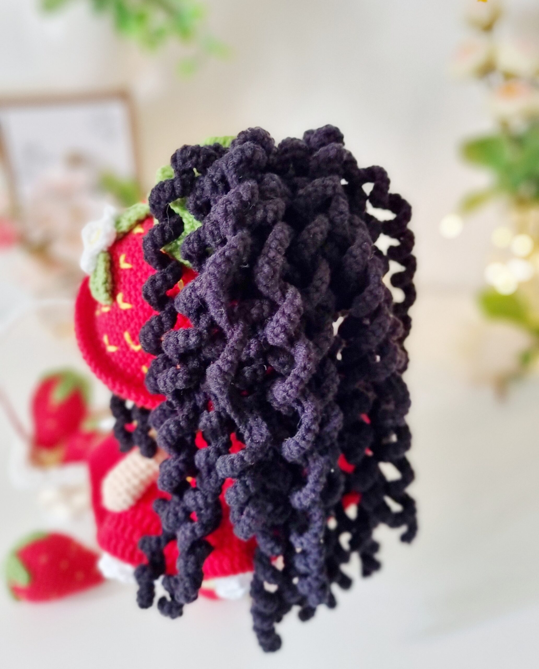 Amigurumi Doll in strawberry dress and hat - CROCHET PATTERN PDF 6 7 36 scaled