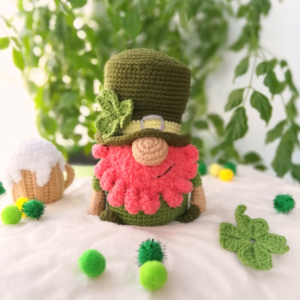 St. Patricks Day Wichtelmuster häkeln, amigurumi Leprechaun