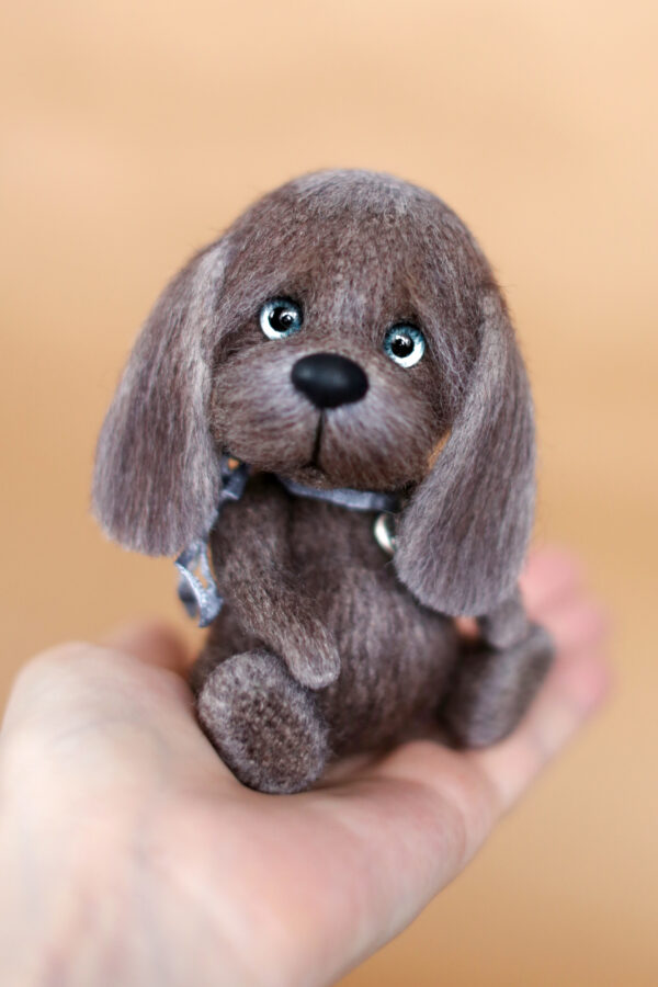 animal dog toy crochet, handmade toy puppy