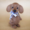 Dachshund toy dog knitted