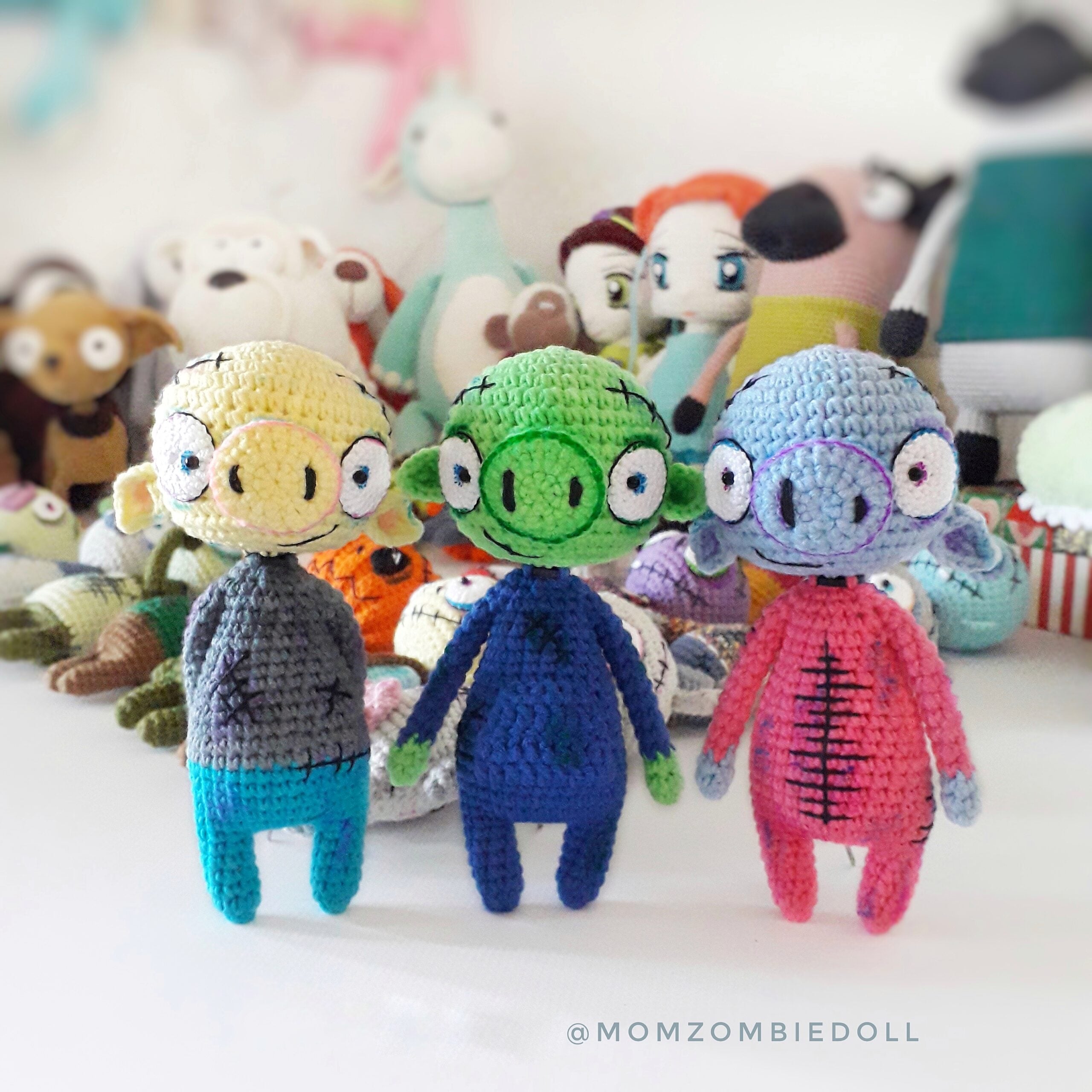 Zombie ANIMALS 1 Crochet pattern amigurumi toy momzombiedoll 9 Zombie ANIMALS 1 Crochet pattern