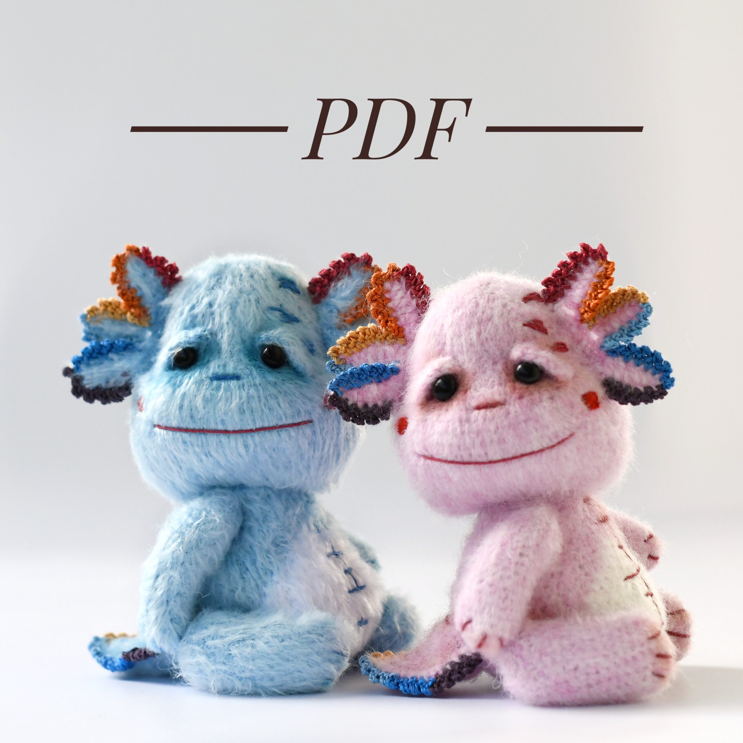 Mini Axolotl CROCHET PATTERN Amigurumi Axolotl - DailyDoll Shop