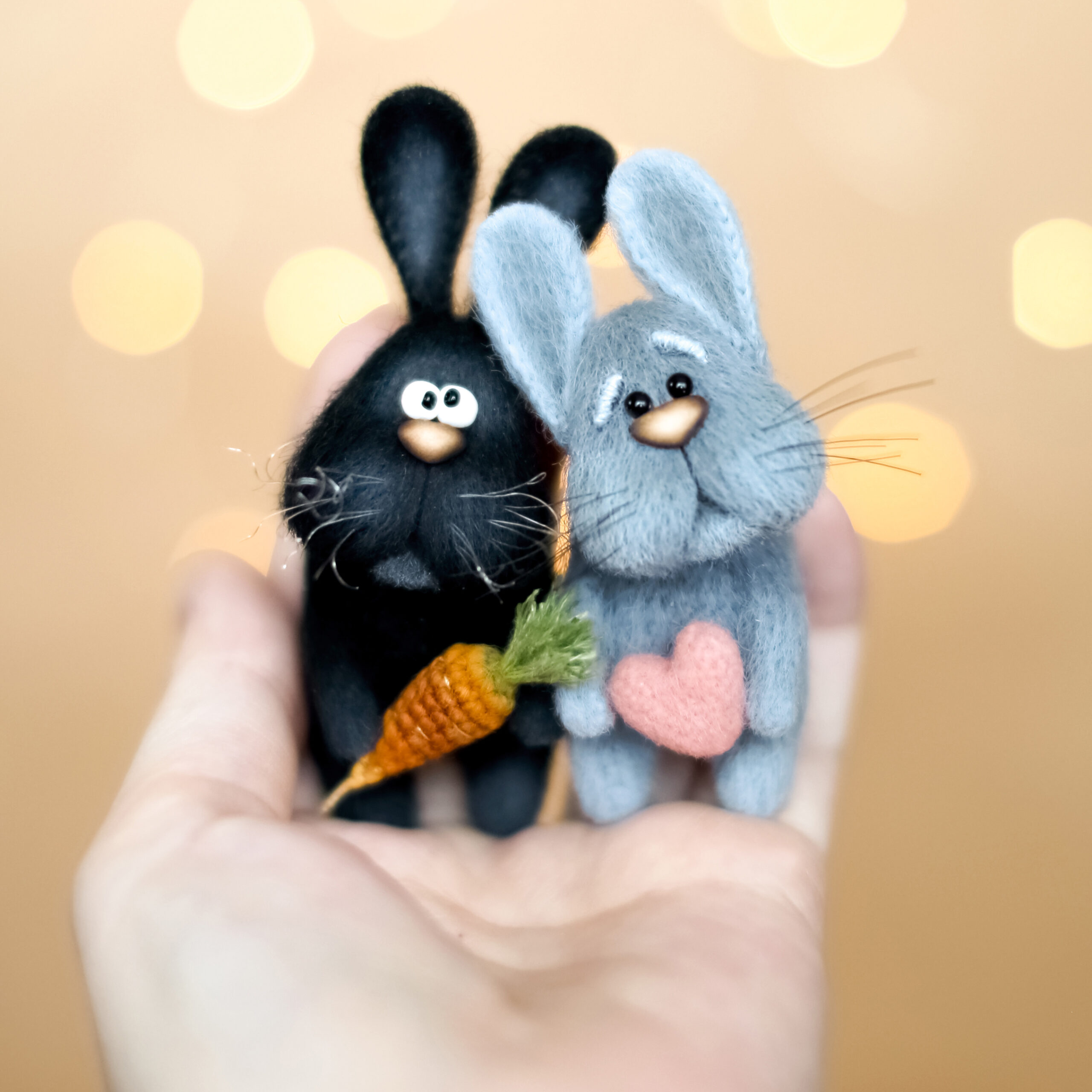 Crochet PATTERN Little Bunny, Amigurumi PDF bunny 5 Crochet PATTERN "Bunny - brooch"