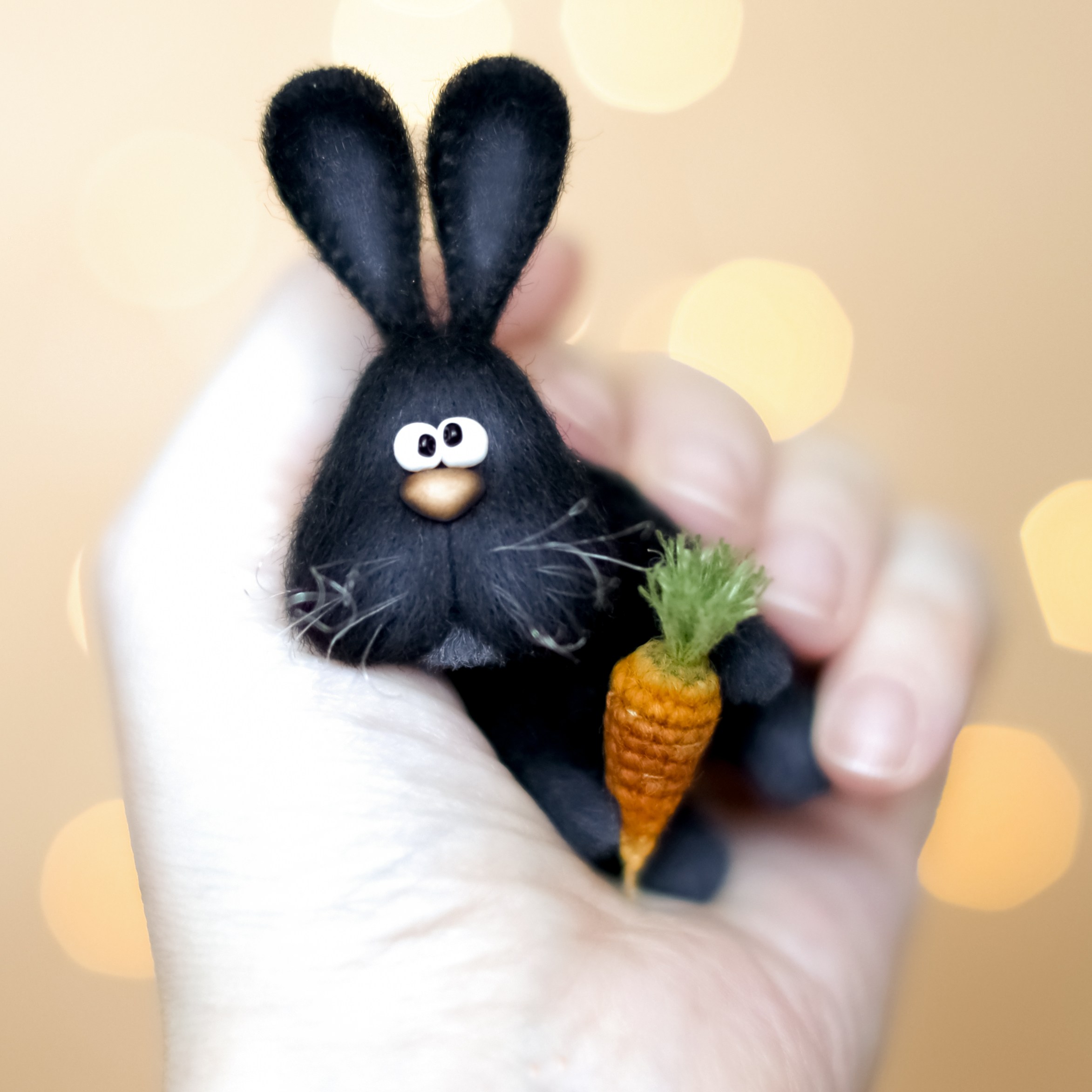 Crochet PATTERN Little Bunny, Amigurumi PDF bunny 1 Crochet PATTERN "Bunny - brooch"