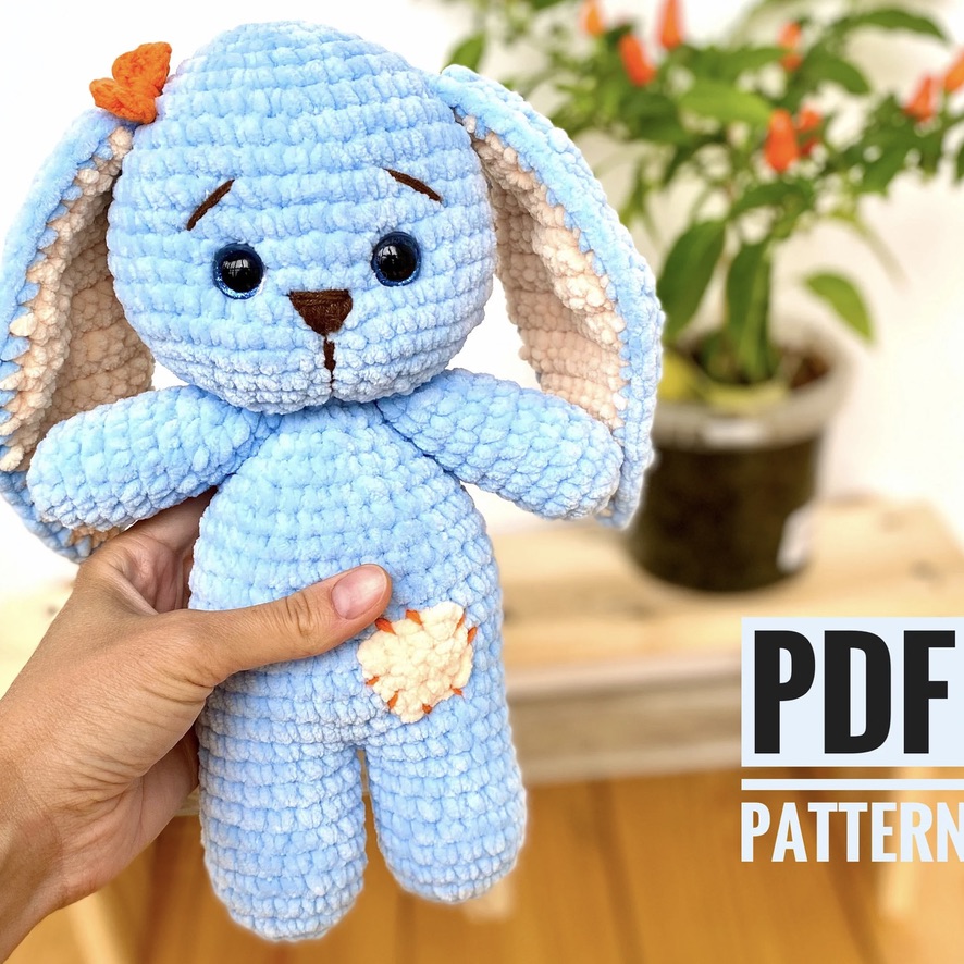Easy crochet pattern toy PDF Crochet pattern Bunny Amigurumi pattern Bunny Amigurumi rabbit Plush pattern animals