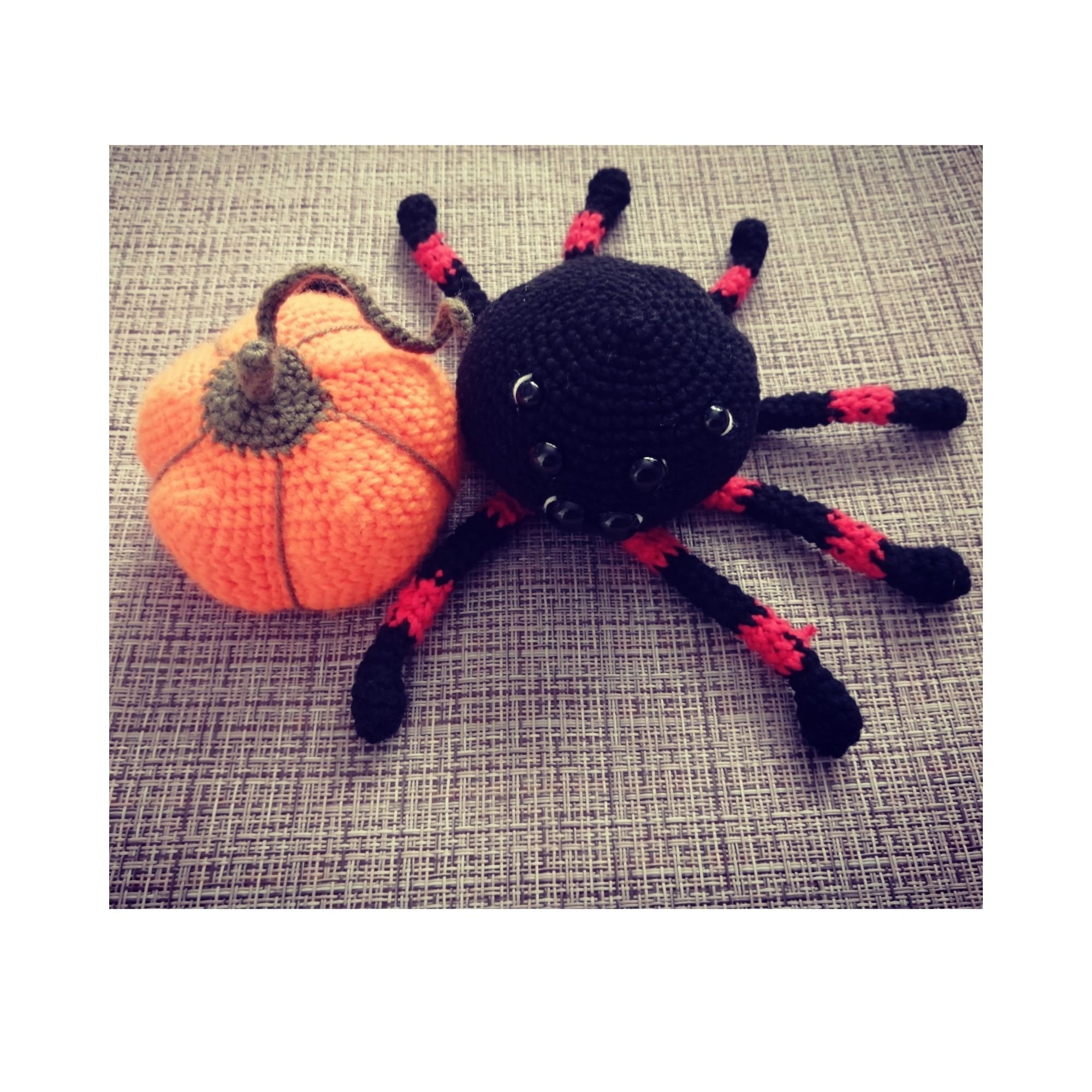 spider pumpkin reversible plush