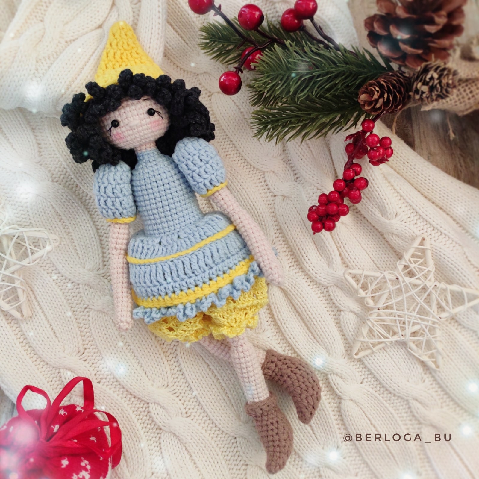 Crochet pattern doll Girl SNOW. Amigurumi doll. In English PDF. 2 Crochet pattern doll Girl SNOW