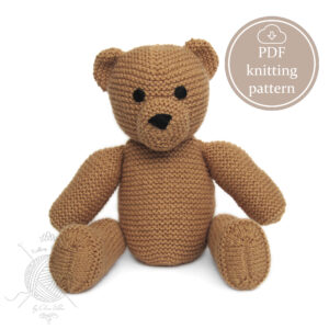 Knittited Brown Teddy Bear