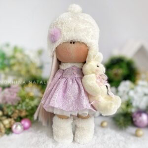 Tilda handmade doll dusty pink Color 12inch(30cm)