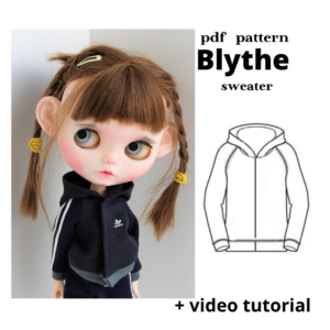 Patrón de sudadera con capucha Blythe