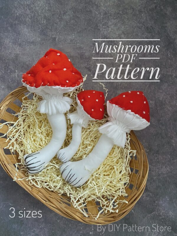 Mushroom sewing pattern
