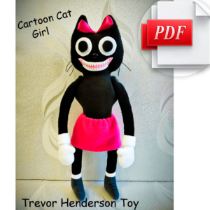 Cartoon Cat Girl Pattern PDF Trevor Henderson