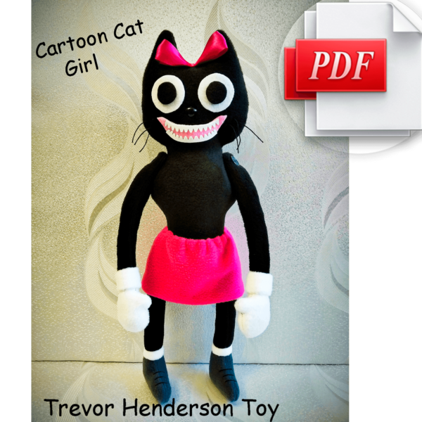 Cartoon Cat Girl Pattern PDF Trevor Henderson