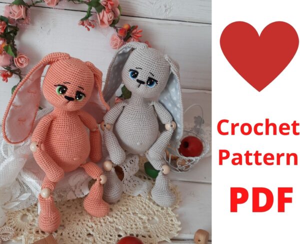 Crochet pattern bunny toys