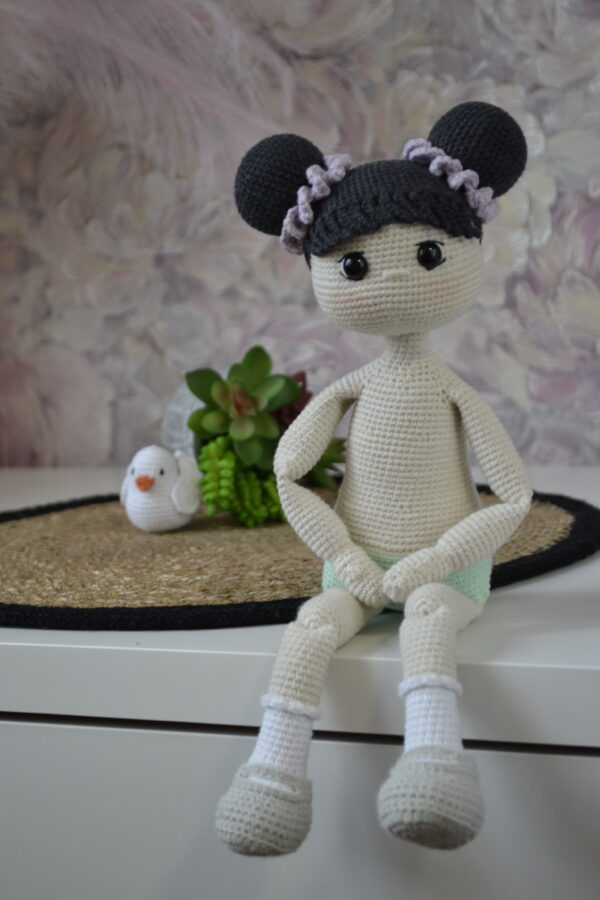 Cute crochet doll amigurumi pattern Eng PDF - DailyDoll Shop