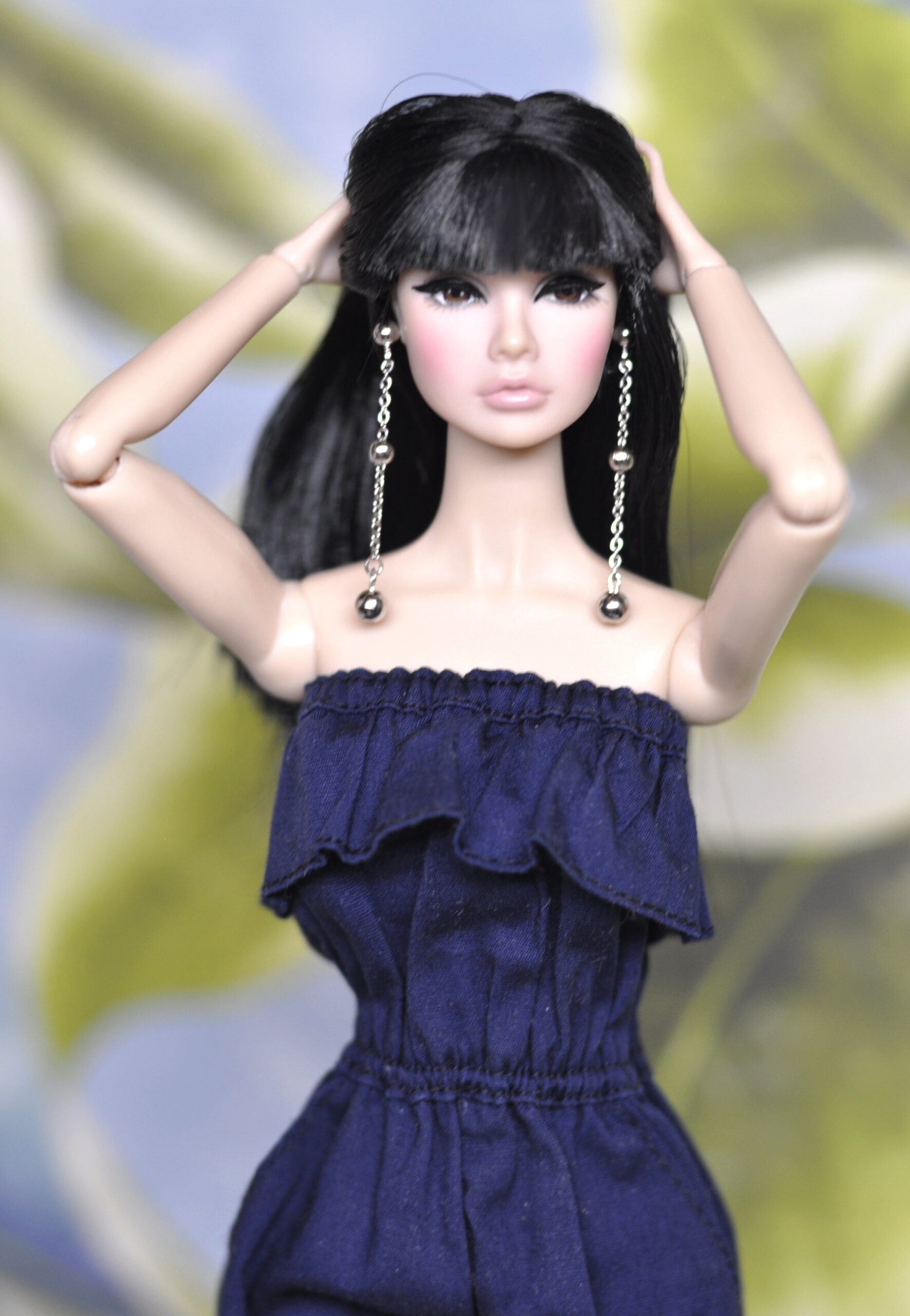 Earrings a la Kicks! for 1/6 dolls Fashion Royalty Poppy Parker