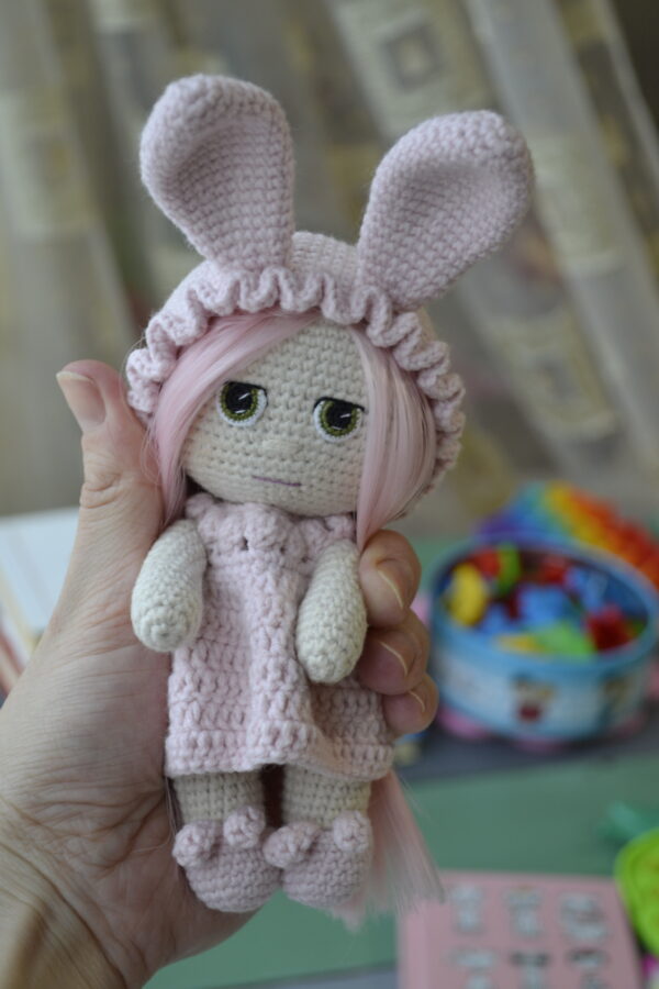 Pattern bunny doll amigurumi