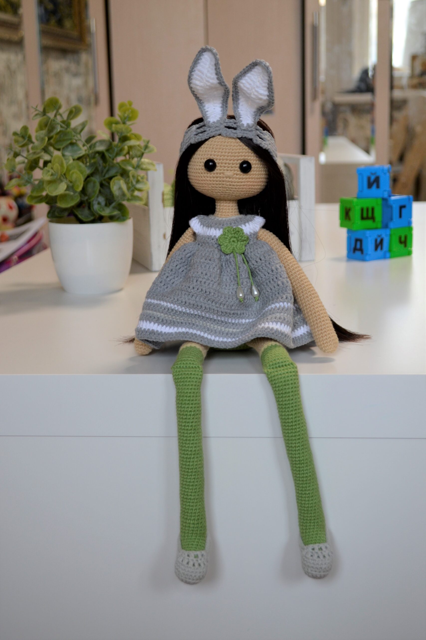 Crochet pattern tilda doll long legs