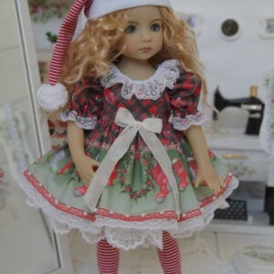 Christmas outfit for doll Little Darling Dianna Effner