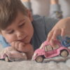 Retro car, classic beetle car, toy car
