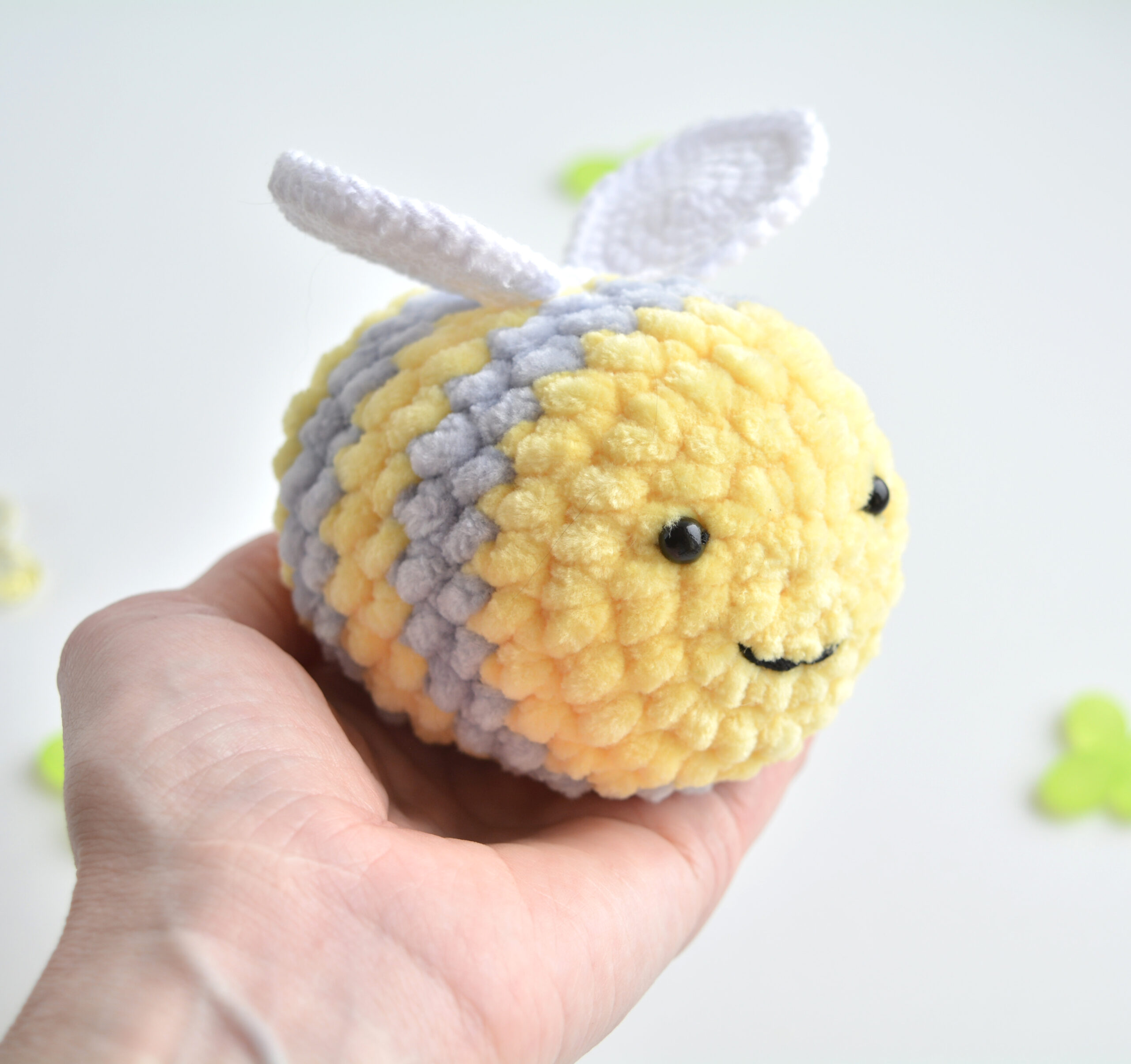 Bee Stuffed Animal, Beatrice the Bumblebee, Crochet Bee, Stuffed