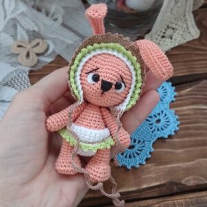 Miniatur Hase Spielzeug Plüschtier Kaninchen Amigurumi