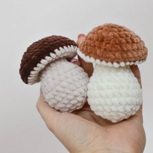 Crochet mushroom pattern - amigurumi toadstool pattern