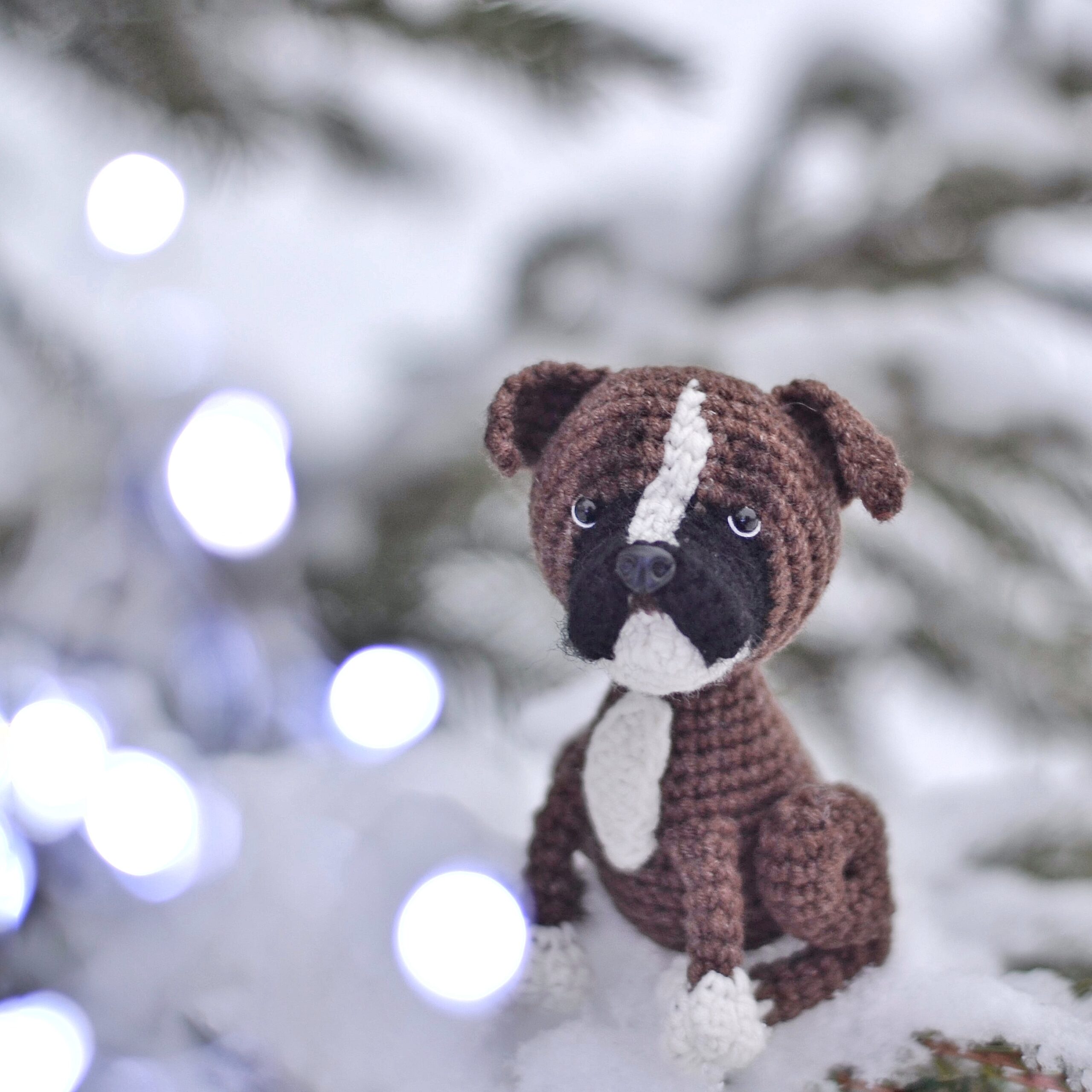 Boxer Crochet Pattern, Crochet Boxer Dog Pattern, Amigurumi Boxer