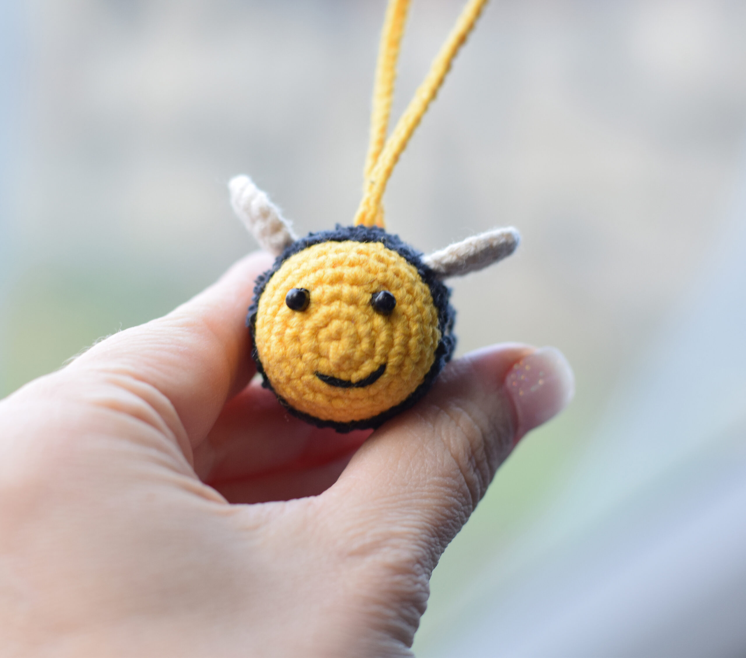 bee car accessories for women, bumblebee rear view mirror accessories  sunflower - Shop CrochetToysKsu Stuffed Dolls & Figurines - Pinkoi