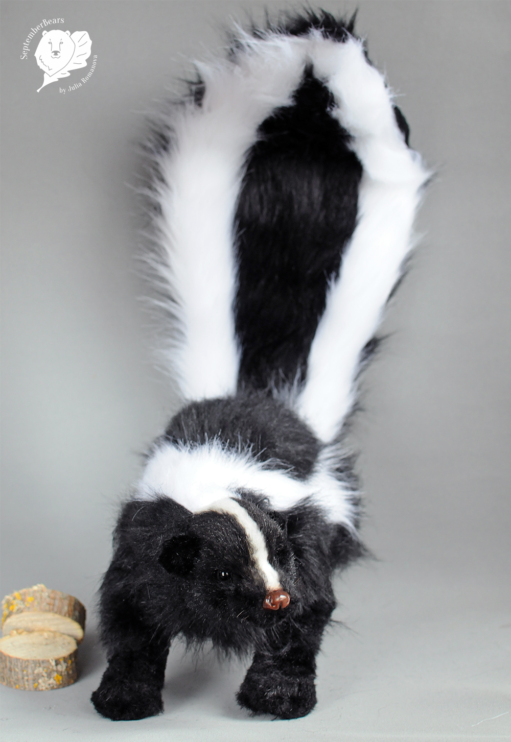 realistic stuffed skunk